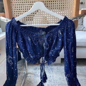 Majorelle Midnight Blue skirt and top set